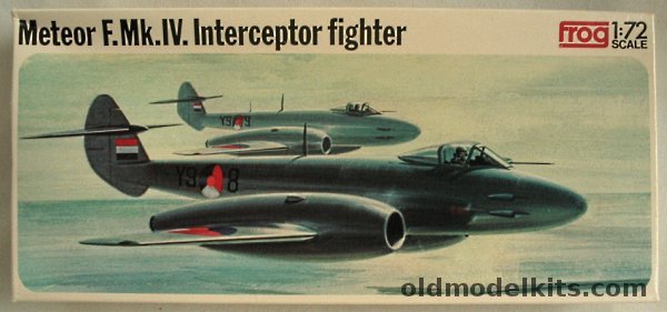 Frog 1/72 Gloster Meteor F.Mk.IV - RAF No. 263 Sq or Royal Netherlands No.323 Sq, F200 plastic model kit